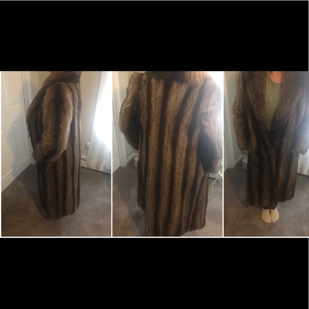 Full length beaver coat